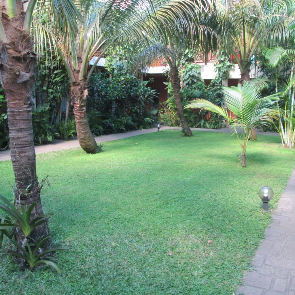 Croix du Sud Courtyard that most rooms open onto.